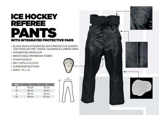 Eishockey Schiedsrichter Hose mit Schutz